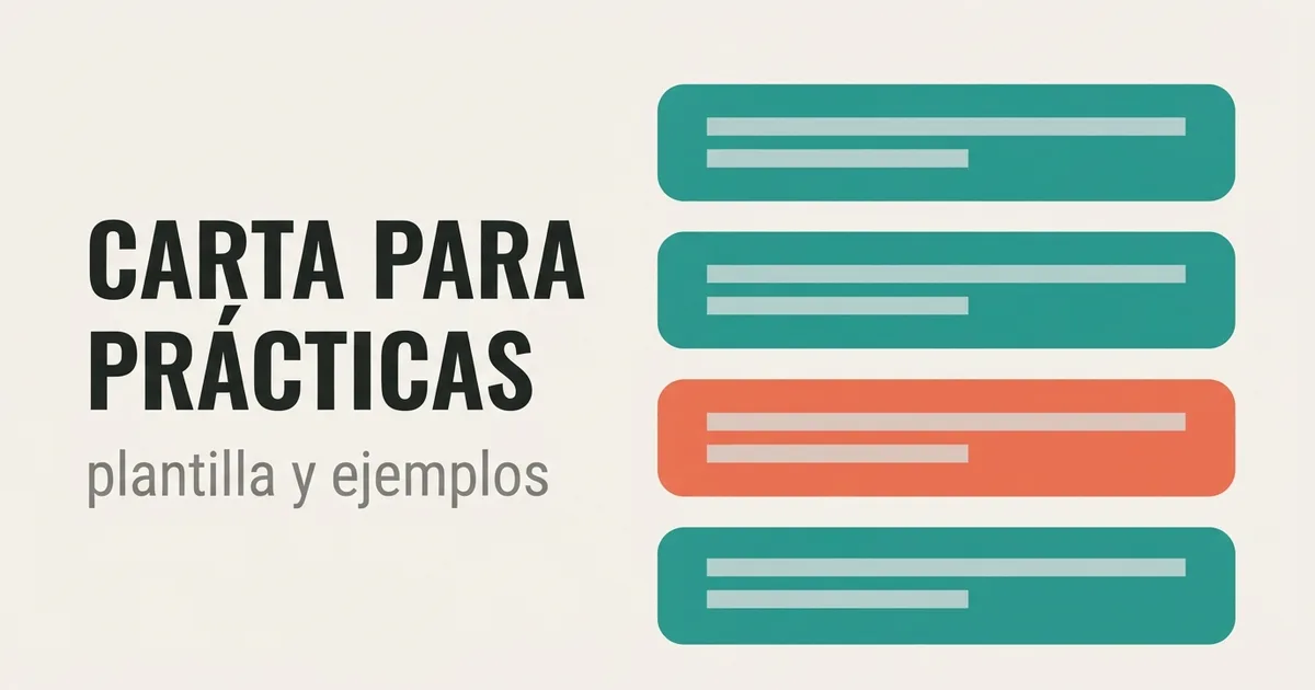Cover Letter for an Internship: Templates and Spanish Rules