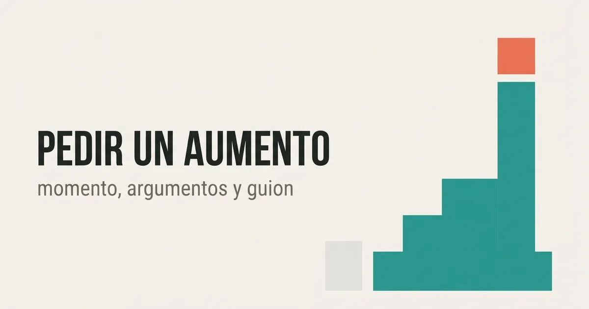 Cómo Pedir un Aumento de Sueldo: Momento, Argumentos y Guion