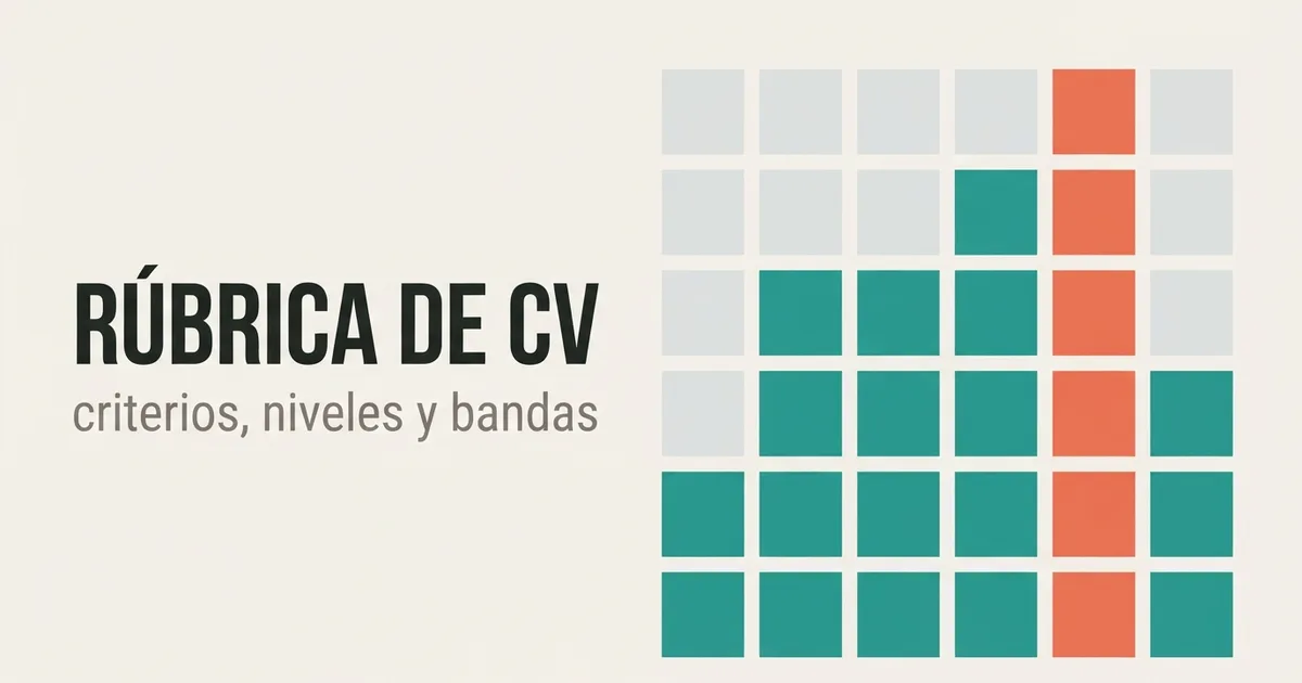 Rúbrica de Puntuación de CV para Recruiters: Guía Práctica